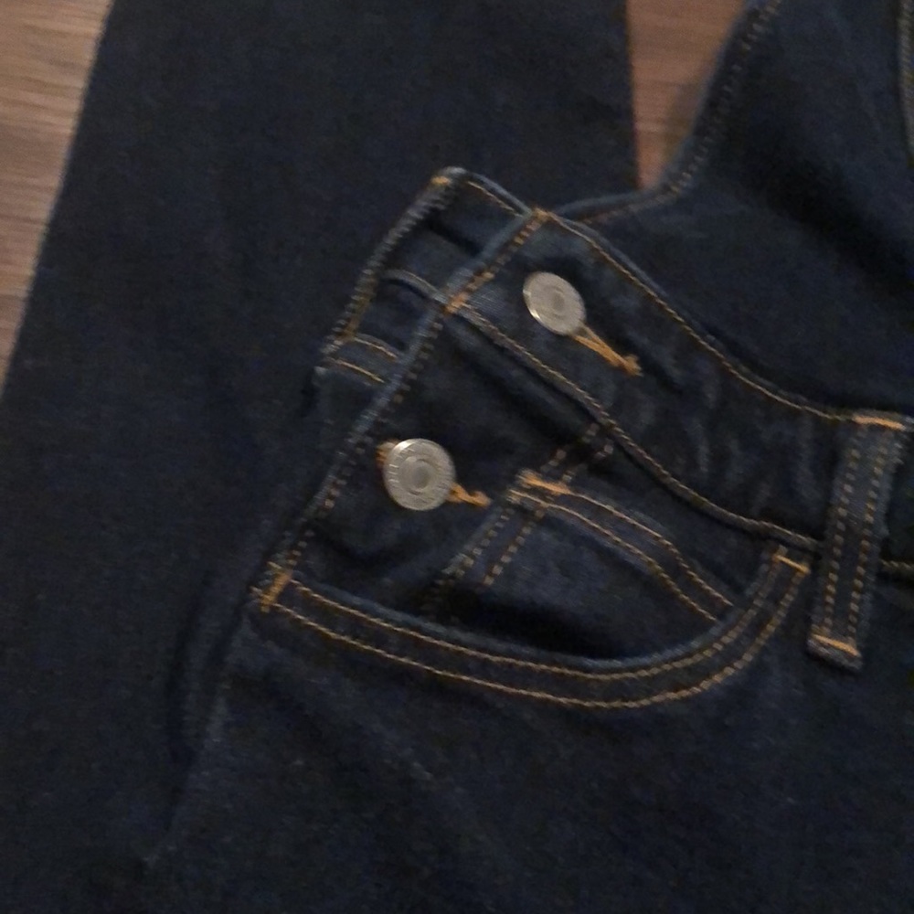 Levi’s Dark Denim Bib Jeans Overalls XS - Picture 3 of 10